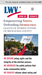 Mobile Screenshot of lwvmilwaukee.org