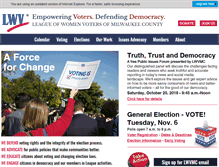 Tablet Screenshot of lwvmilwaukee.org